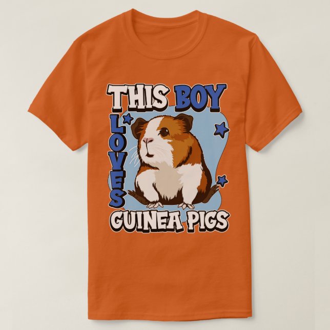 T-shirt Ce Garçon aime les Cochons de Guinée 1 (Design devant)