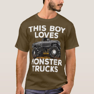 T-shirt Ce garçon aime Monster Trucks Cool Monster Truck L