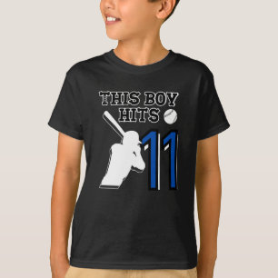 T-shirt Ce garçon atteint 11 - baseball 11h anniversaire