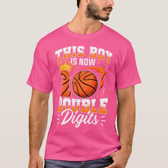 T-shirt Ce Garçon Double Chiffres Basketball 10 ans Garçon (Devant)