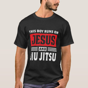 T-shirt Ce Garçon Fonctionne Sur Jésus Et Jiu Jitsu Christ