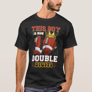 T-shirt Ce Garçon Maintenant 10 Chiffres Double Football 1