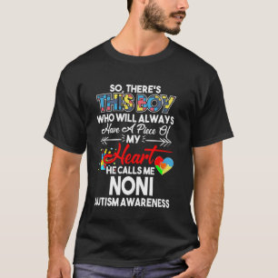 T-shirt Ce garçon m'appelle Noni Chemise de sensibilisatio