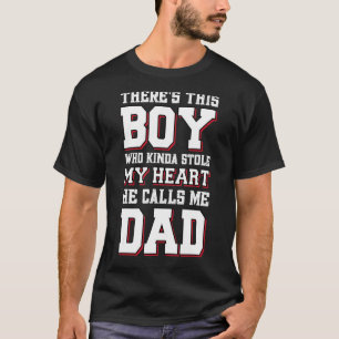 T-shirt Ce garçon qui a un peu volé mon cœur m'appelle Pap