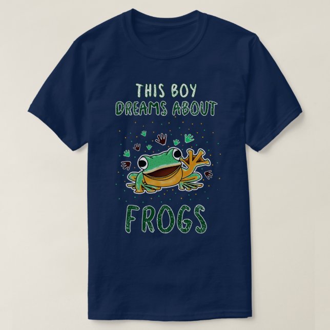 T-shirt Ce Garçon rêve de grenouilles (Design devant)
