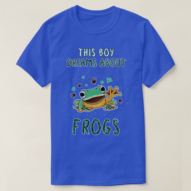 T-shirt Ce Garçon rêve de grenouilles (Design devant)