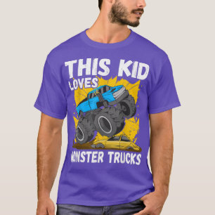 T-shirt Ce gosse adore les camions Monster