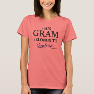T-shirt Ce gramme appartient à ........