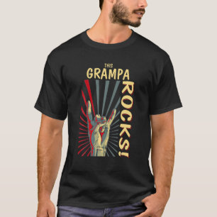T-shirt Ce Grampa Rocks Vintage Retro Concert Les années 7