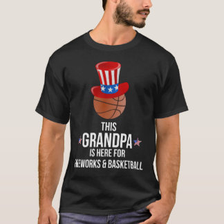 T-shirt Ce grand-papa est ici pour des feux d'artifice et