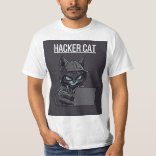 T-shirt ce hacker cat