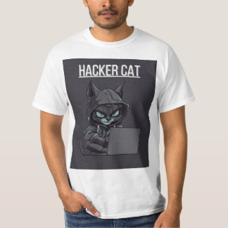 T-shirt ce hacker cat