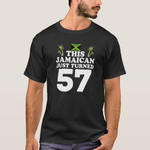 T-shirt Ce Jamaïcain vient d'avoir 57 ans Jamaïque 57ème a