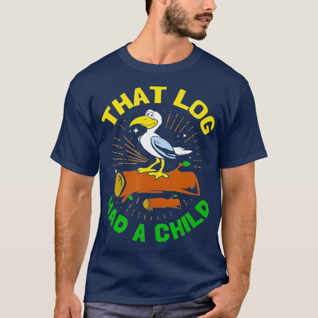 T-shirt Ce Journal Avait Un Enfant Drôle Mouette (Devant)