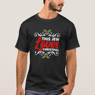 T-shirt Ce juif aime l'hiver de Noël