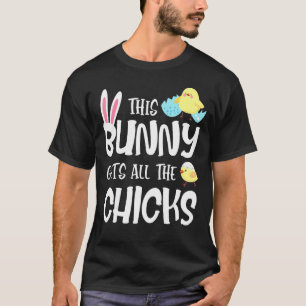 T-shirt Ce Lapin Gète Tous Les Poussins La Journée De Pâqu