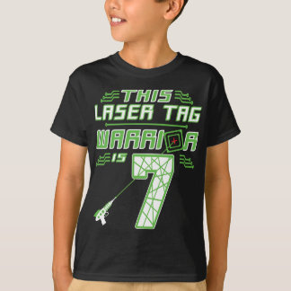 T-shirt Ce Laser Tag Warrier est 7 Jeu 7e Anniversaire