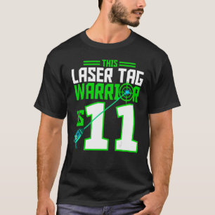 T-shirt Ce Laser Tag Warrior est 11 Jeu Anniversaire