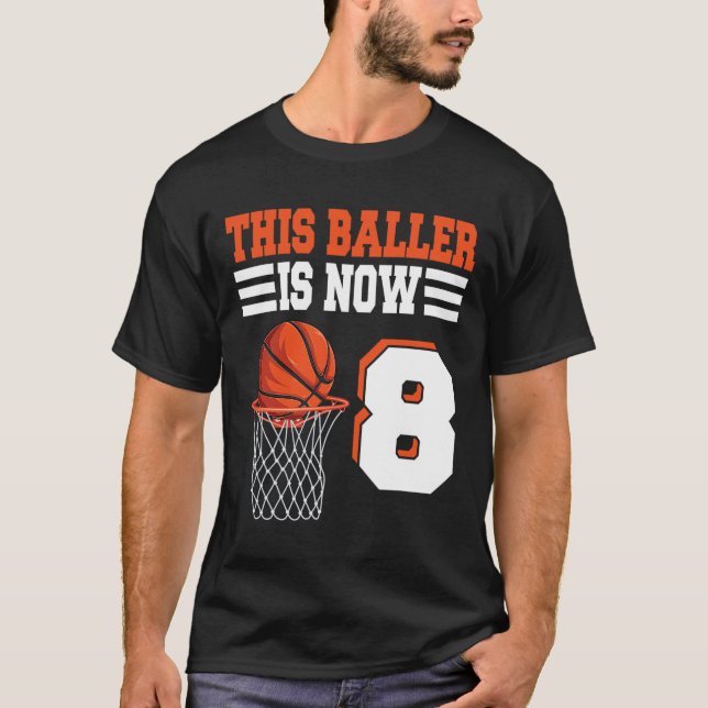 T-shirt Ce Ller a maintenant 8 ans Sketll 8e anniversaire  (Devant)