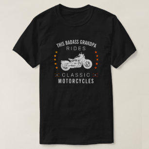 T-shirt Ce Mauvais Grand-Père Fait Des Étoiles De Motocycl
