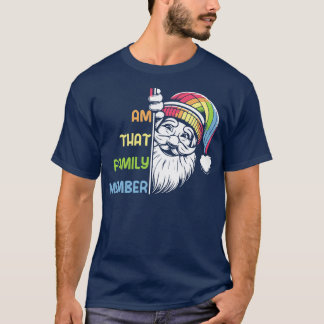 T-shirt Ce membre de la famille Santa Cadeau de Noël drôle