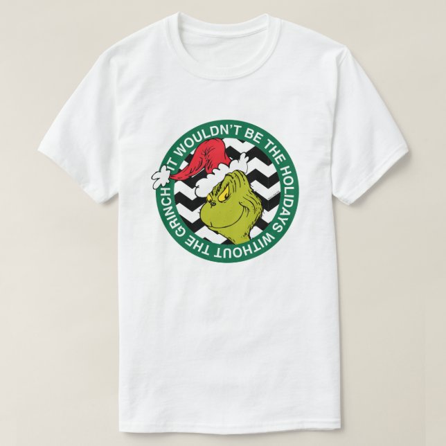 T-shirt Ce ne serait pas les vacances sans Grinch (Design devant)