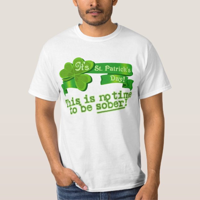 T-shirt Ce n'est aucune heure d'être sobre (Devant)