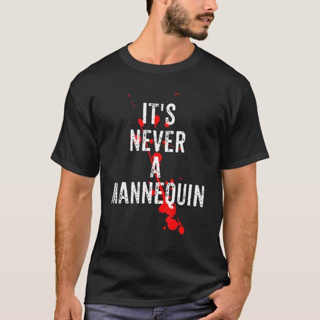 T-shirt Ce n'est jamais un Mannequin, un vrai crime Podcas (Devant)