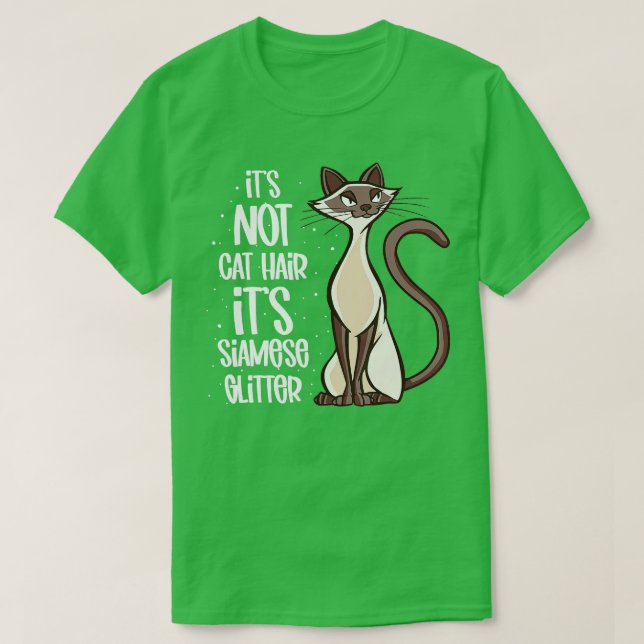 T-shirt Ce n'est pas Chat Cheveux sa parties scintillant s (Design devant)
