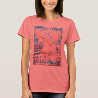 T-SHIRT CE N'EST PAS CORNY - C'EST UNICORNY !
