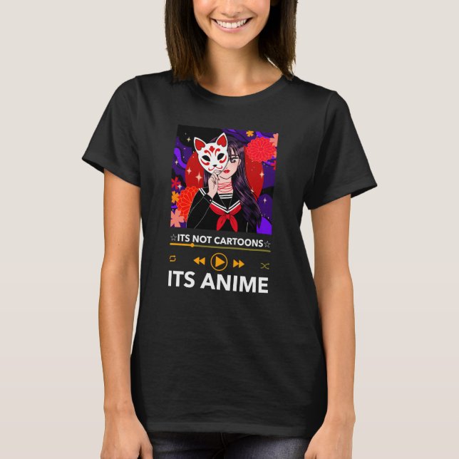 T-shirt Ce n'est pas des caricatures de son Ado d'Anime Ma (Devant)