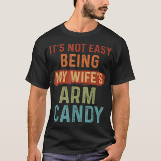 T-shirt Ce N'Est Pas Facile D'Être Mes Filles Brun Candy 2