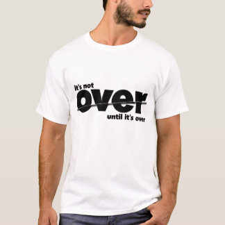 T-shirt Ce n'est pas fini - Majuscule noir gras