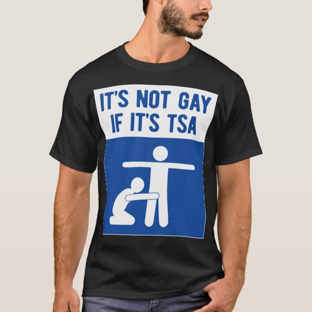 T-shirt ce n'est pas gay si c'est tsa lgbt play american (Devant)