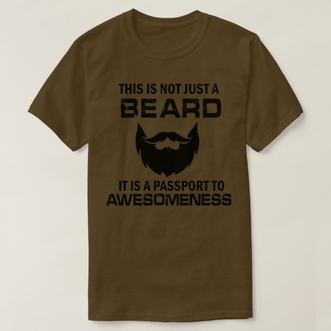 T-shirt Ce n'est pas juste une barbe (Design devant)