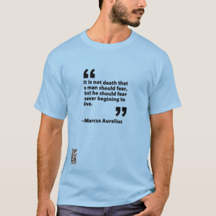 T-shirt Ce n'est pas la mort... Marcus Aurelius