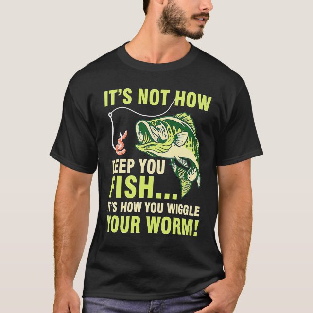 T-shirt Ce n'est pas la profondeur que vous pêchez, c'est  (Devant)