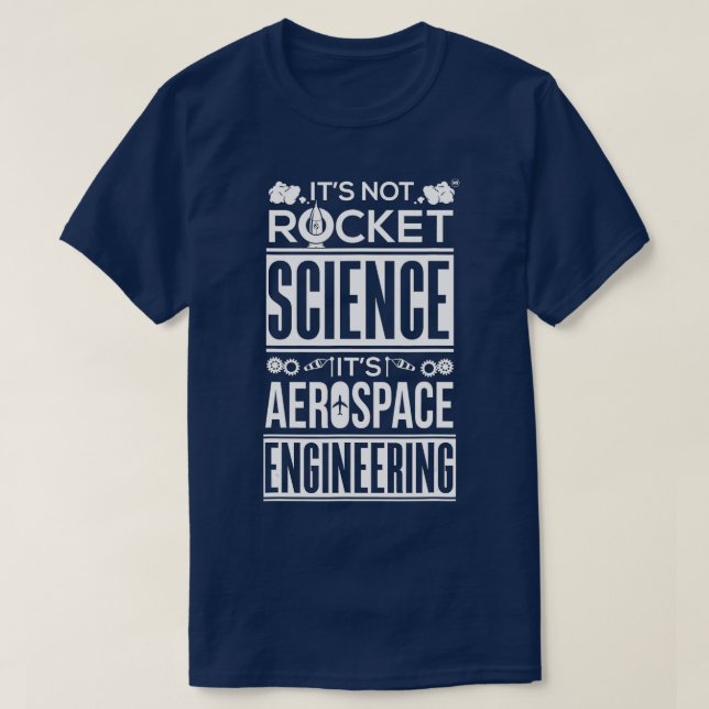 T-shirt Ce n'est pas la science des fusées C'est l'ingénie (Design devant)