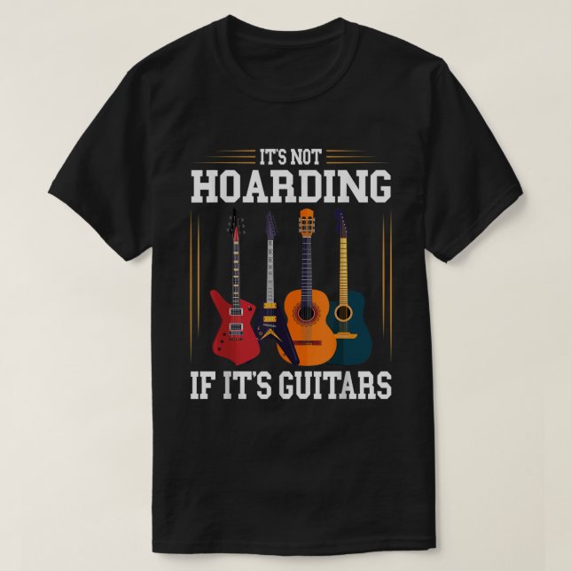 T-shirt Ce n'est pas l'accumulation si c'est la guitare Fu (Design devant)