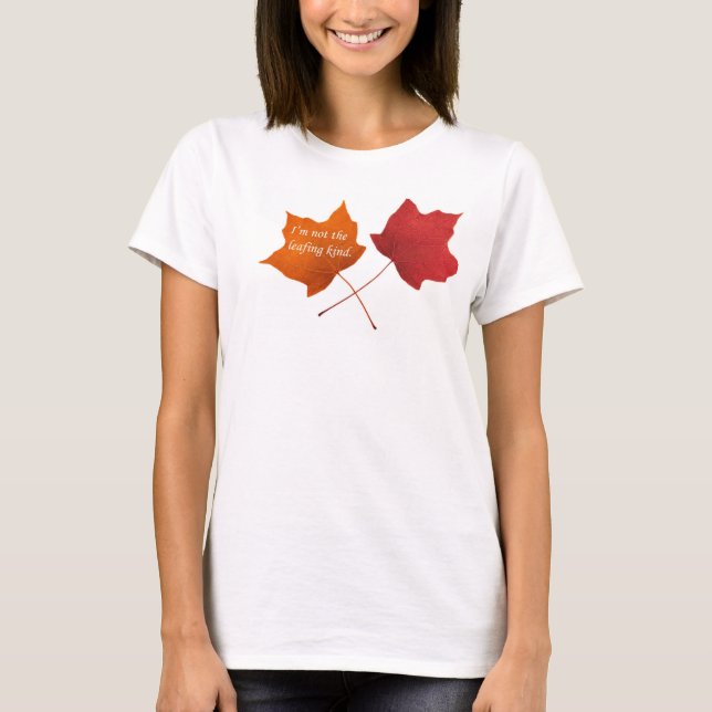 T-shirt Ce n'est pas le genre de laisser (Devant)