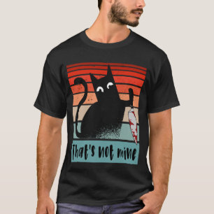 T-shirt Ce n'est pas le mien, Chat Innocent avec couteau C