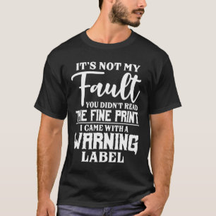 T-shirt Ce n'est pas ma faute