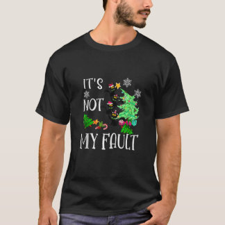 T-shirt Ce N'Est Pas Ma Faute Naughty Chat Noir Épingle De