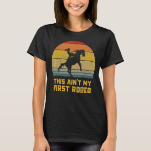 T-shirt Ce n'est pas mon premier Rodéo Retro Wrangler C fé