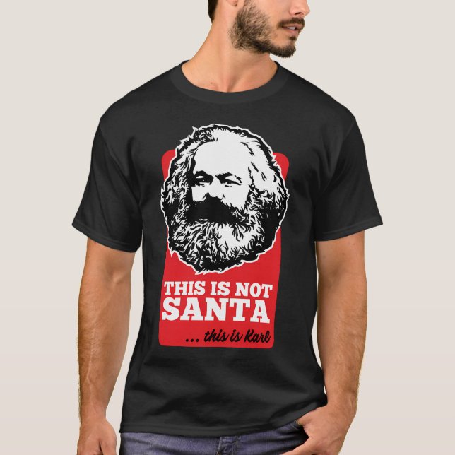 T-shirt Ce N'Est Pas Père Noël - C'Est Karl (Devant)