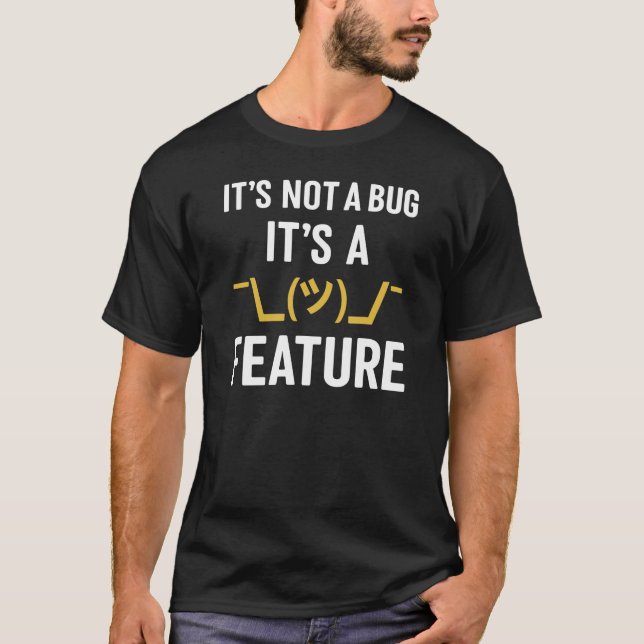 T-shirt Ce n'est pas un bug C'est un programmeur de foncti (Devant)