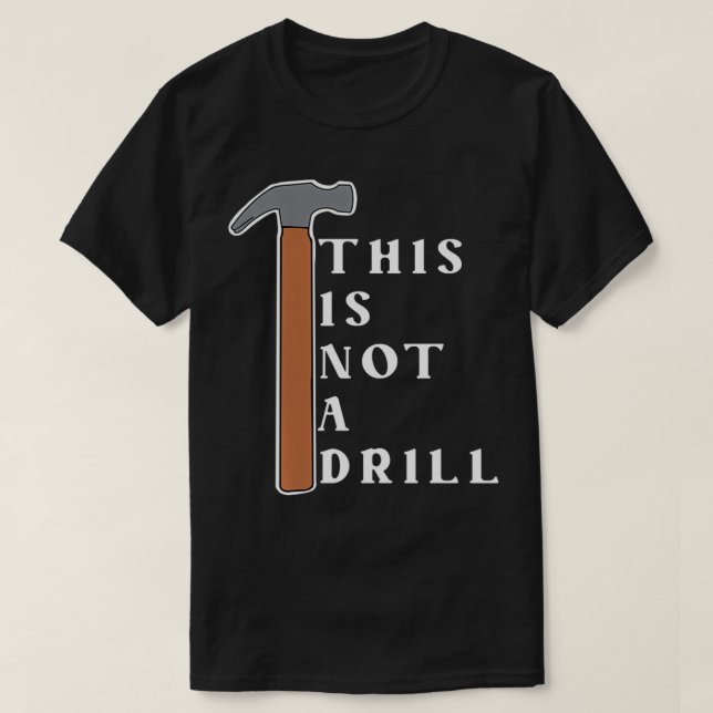 T-shirt Ce n'est pas un exercice amusant (Design devant)