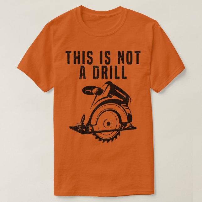 T-shirt Ce n'est pas un exercice amusant de construction p (Design devant)