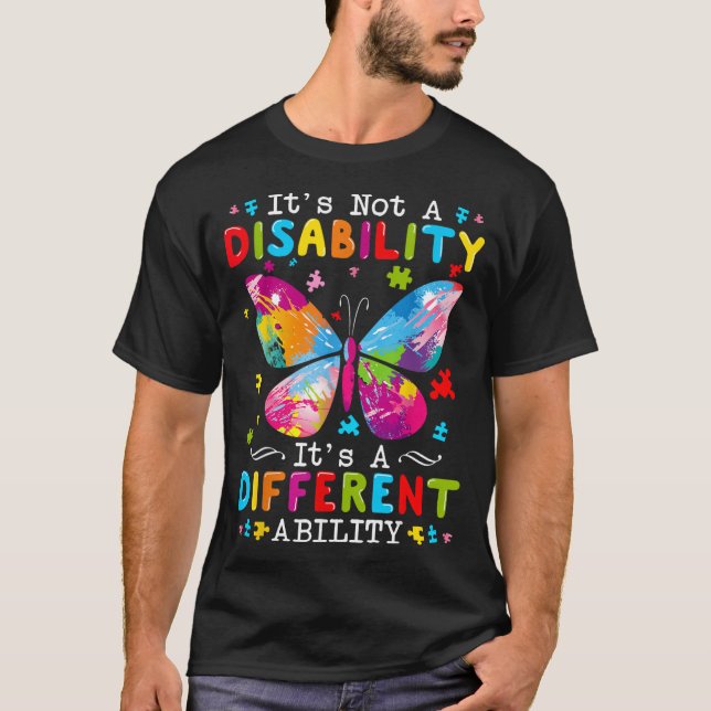 T-shirt Ce n'est pas un handicap, c'est une capacité diffé (Devant)