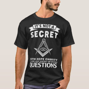 T-shirt Ce N'Est Pas Un Maître Masonique Secret Carré Et C